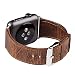 Produktbild FUTLEX Echtleder Armband Uhrenarmband Ersatzarmband für Aplle Watch 40mm 38mm - Farbe Kaffee