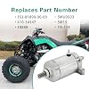 Starter & Relay Compatible with 2007 2008 Yamaha Grizzly 700 YFM7FG Replace # 1S3-81890-00-00 18888 410-54147 SMU0503 495346 Raptor 700 700R Rhino 700 Viking 700 Viking VI 700 Wolverine 700