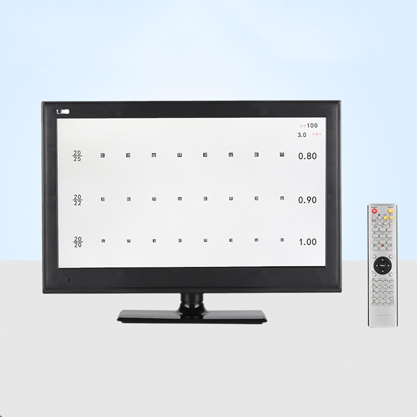 Tableau d'acuité visuelle numérique et projecteur de test d'optométrie électronique
