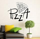 Pizzeria Wall Decal Wall Vinyl Sticker Pizza Restaurant Interior Home Art Wall Murals Bedroom Home Wall Decor (14p01za)