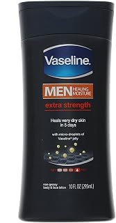 Vaseline Mens Extra Strength Lotion 10 Ounce (295ml) (2 Pack)