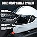 CYRIL Modular Motorcycle Helmet DOT Approved Flip up Full Face Helmets with Dual Visor Sun Shield for Adults Men and Women