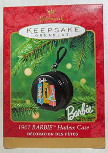 BARBIE - 1961 BARBIE HATBOX DOLL CASE - HALLMARK ORNAMENT