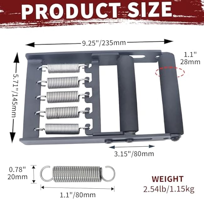 Professional Hand Grip Strengthener 165 lbs (75kg),Comfortable and wear-resistant foam handle,Weighted Great Wrist & Forearm Exercise, Arm Strength Builder, for Home Office &Gym &School