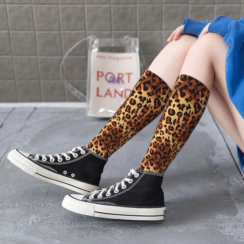 Image of Knee High Socks for Women Girls Fashion Women's Festival Stockings for Casual Running Work Travel