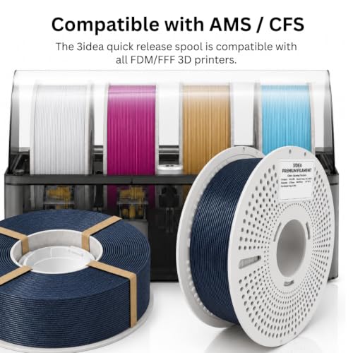 Image of 3IDEA PLA Chameleon 3D Printer Filament 1.75mm, Burning Titanium, 1KG with Reusable Spool, Color-Shifting Finish, Dimensional Accuracy ±0.02mm, Premium PLA for Smooth & Consistent Printing
