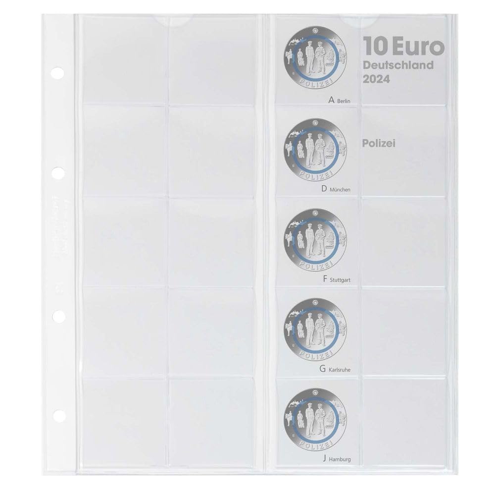 Feuille Karat Monnaies 10 Euro Allemagne 2024 LINDNER