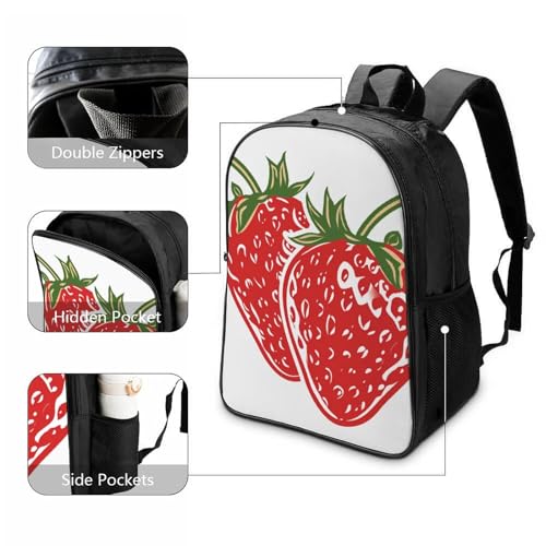 Mochila infantil Strawberries de diseño 3D para llevar la merienda al kindergarten con comodidad 3