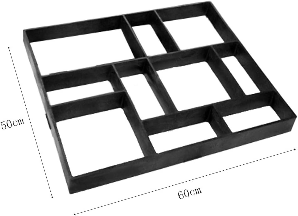 Garden Driving Way Paving Mould Step Stone Maker Cement Mold 10Grids