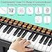 Meideh Piano Keyboard for Kids 3-6 - 37 Keys Electric Musical Keyboard with Microphone, Stand & Stool, Kids Learning Piano Toys for Beginners 3 4 5 6 Years Old Girls Boys Birthday Gift