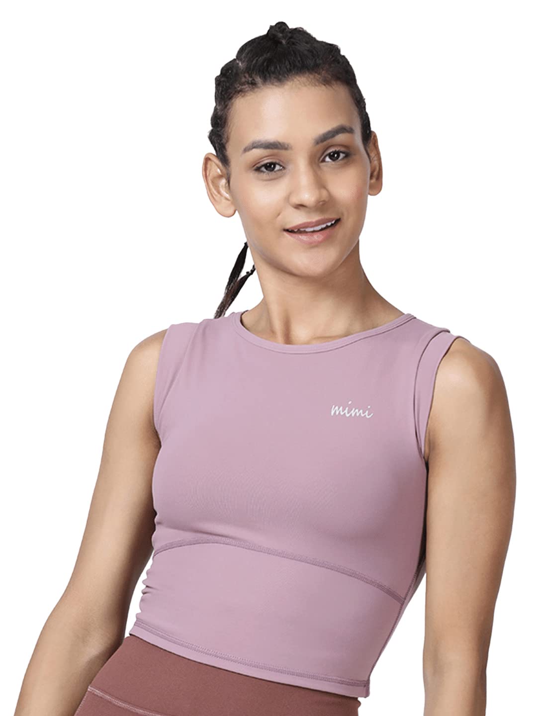 mimi by MICHELLE SALINS High Impact Full Coverage Sports Bra | Sports Bra for Heavy Breast Full Coverage | High-Coverage | Exercise Bra Non Padded Full Coverage (M, Plum)