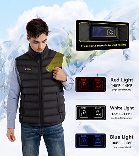 Jvuoo Lightweight Heated Vest For Men/Women With Battery Pack Rechargeable Electric Heated Apparel Battery Included #TOP1
