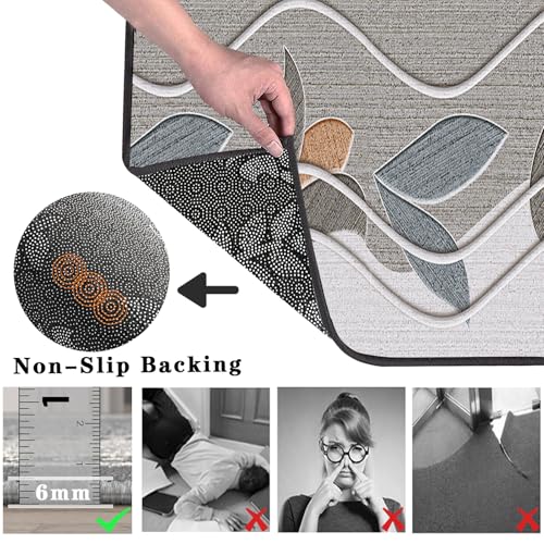 Tapis de couloir lavable grand format pour maison moderne - 7