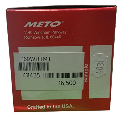 Meto 1600 White MPTP Labels (16.5m) 5.16