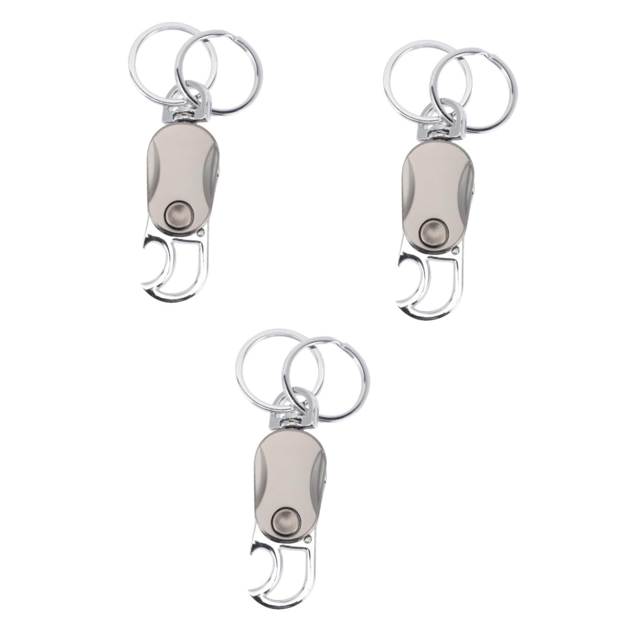 Décapsuleur porte-clé en métal compact lot de 3 ouvre-bouteilles pratiques