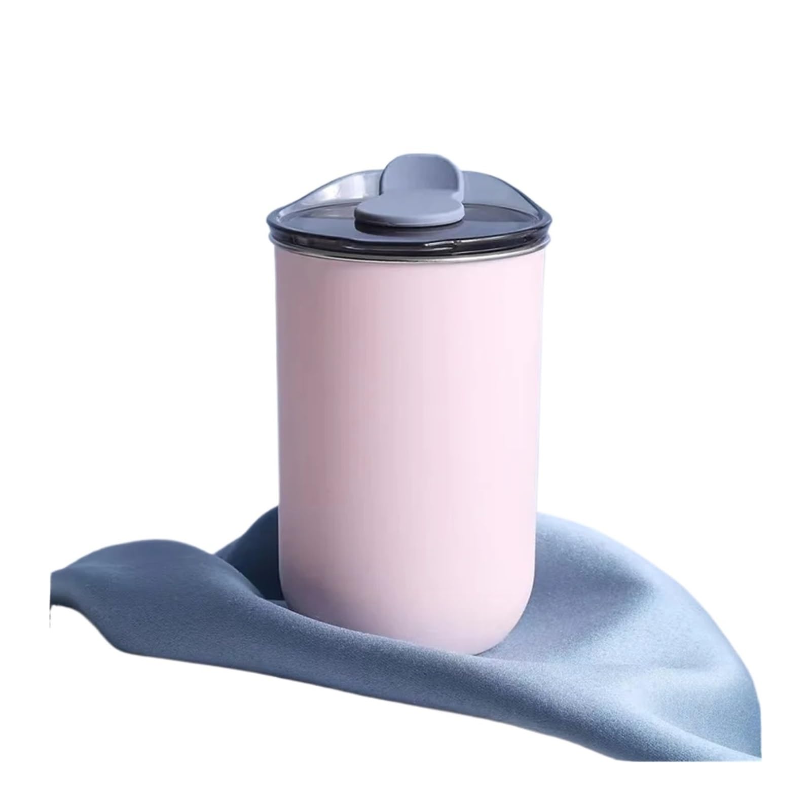3pcs Stainless Steel Wash Cup Brushing Tooth Tub Toothbrush Household Set Simple Mouthwash For Toothpaste(Pink)