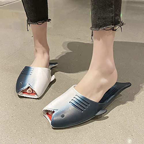Fish Slippers Shark Slides Fish Sandals EVA Non-Slip Open Toe Shower Beach& Bathroom Unisex Shoes4