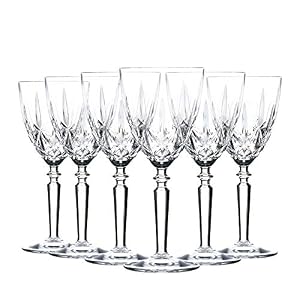 RCR 6X 290ml Crystal Glass Red Wine Glasses Orchestra Range Red White Goblets Stemware Glass Set – Gift Boxed – Made in Italy Crystal