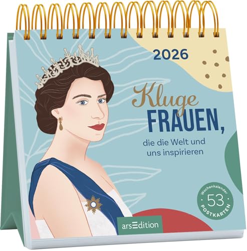 Postkartenkalender Kluge Frauen, die die Welt und uns inspirieren 2026: Wochenkalender 2026, 53 Postkarten mit Zitaten von bekannten Frauen