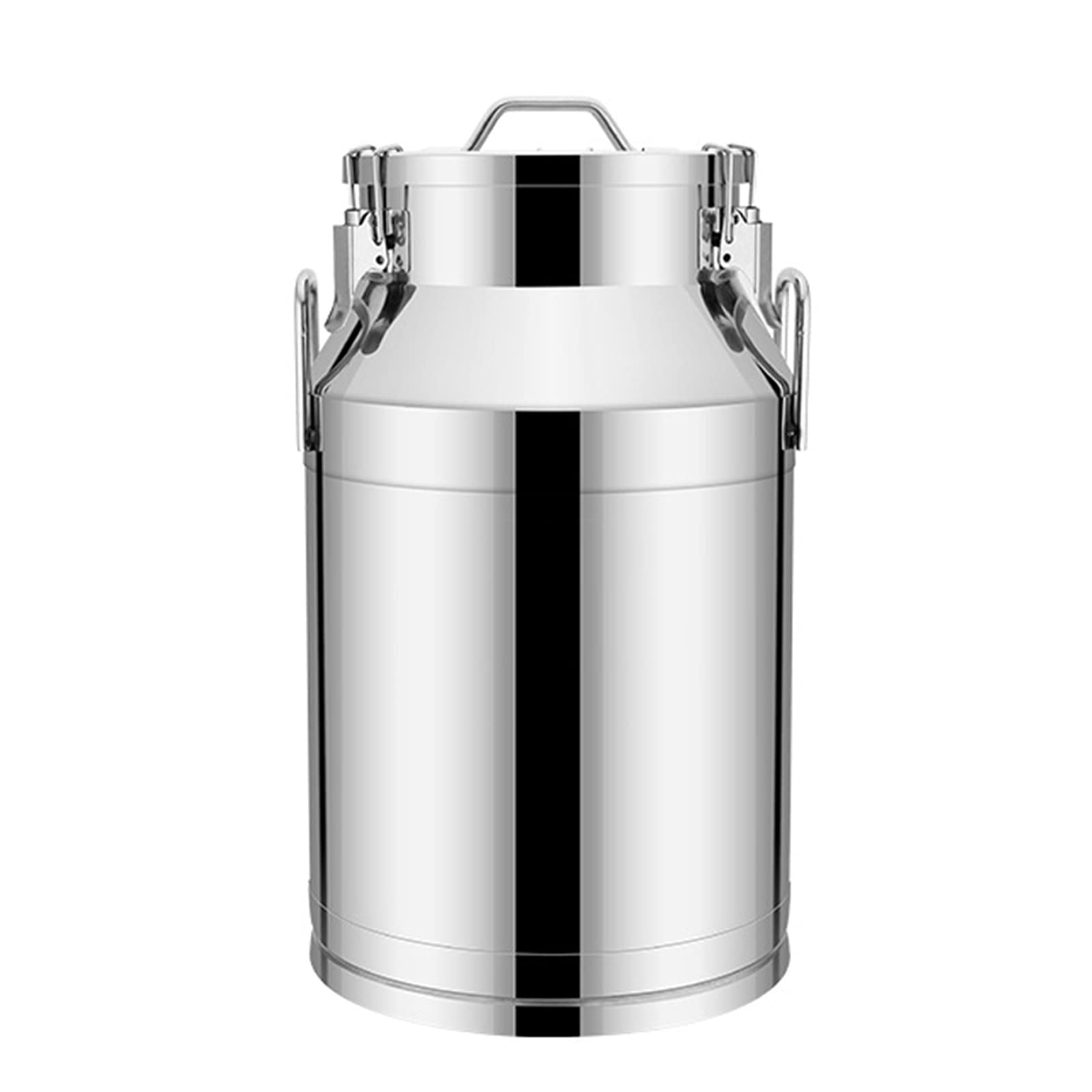 WOTZOV Food Grade Stainless Steel Milk Transport Can Wine Pail Bucket Oil Tote Jug Water Bottle For Liquid Storage Container,30L，50L(38x60cm)
