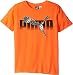 PUMA Big Boys' Graphic Tee and Sock, Fire Orange, Large (14/16)