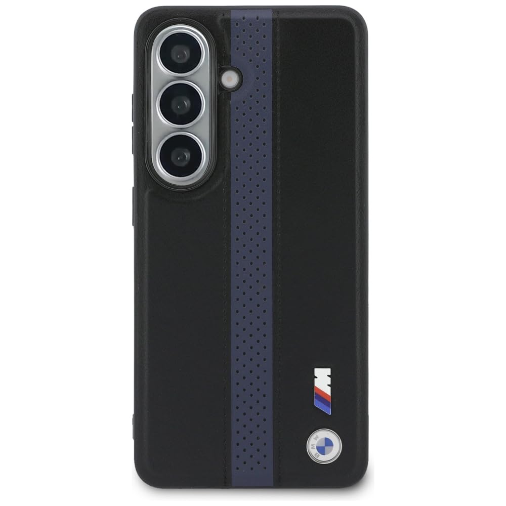CG MOBILE BMW perforowane paski logo kompatybilne z MagSafe etui do iPhone Samsung Galaxy S26 (niebieskie)
