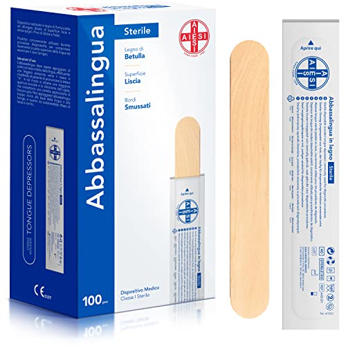 AIESI® Depresores de madera ESTERILES (100)