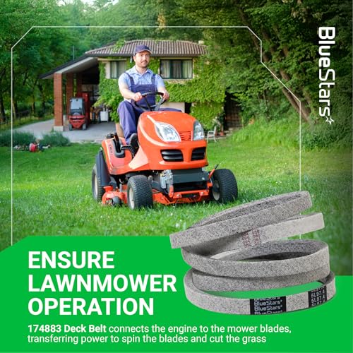 Image of BlueStars 174883 Mower Deck Drive Belt | Aramid Cord | 5 /8 inch x 97.4 inch