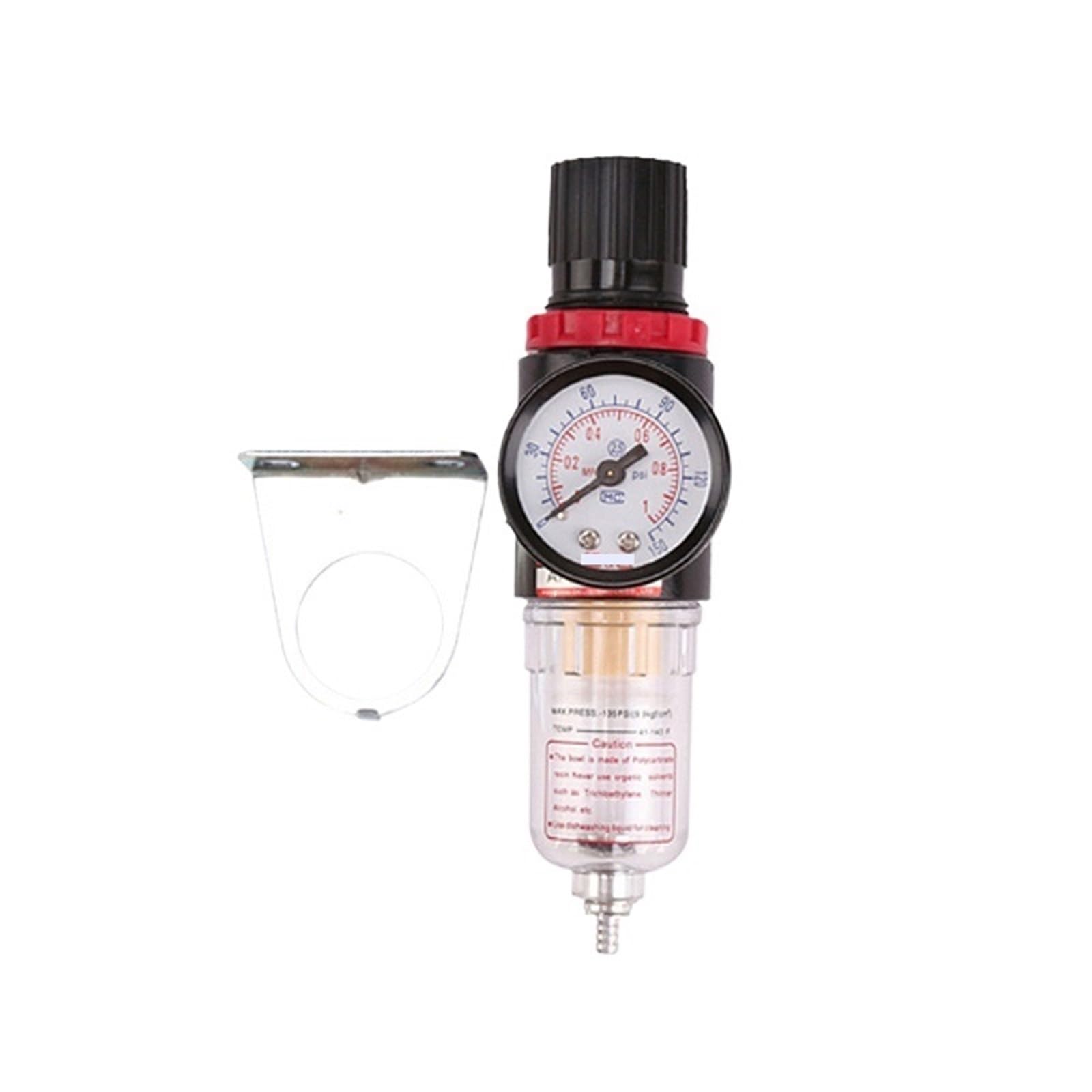 AFR2000 AFC2000 Regolatore Filtro Pneumatico Unità di Trattamento Aria Pressostati Manometro per Compressore con Raccordi (AFC 10mm)