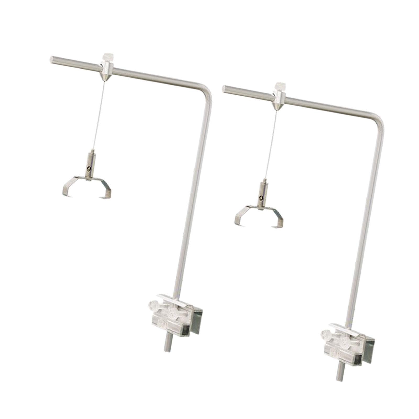 Sharplace 2 Pezzi Supporto Luce Acquario Portalampada per Plafoniera Staffa Sospesa Supporto Universale Accessorio per Vasca con Installazione Versatile Adatto, con 2 Clip