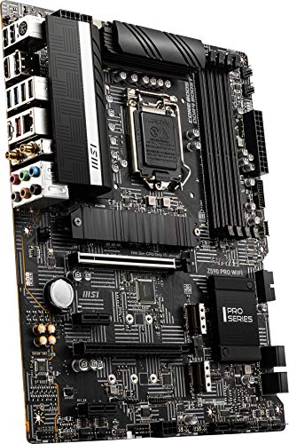 MSI-Z590-PRO-WIFI-Placa-Base-ATX-Soporta-Procesadores-Intel-Core-11th-Gen-LGA-1200-12-Duet-Rail-55A-VRM-DDR4-Boost-5333MHz-OC-PCIe-40-x16-3-x-M2-Gen43-x4-4K60Hz-HDMI-25G-LAN-Wi-Fi-6E