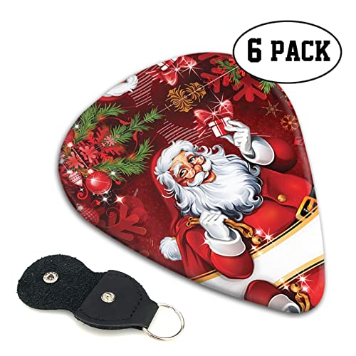 Lot de 6 médiators de Noël pour guitare acoustique, guitare électrique, basse, ukulélé – Fin, moyen et épais. - Les Beatles, Paul McCartney, John Lennon, RIngo Starr, George Harrison Lot de 6 médiators de Noël pour guitare acoustique, guitare électrique, basse, ukulélé – Fin, moyen et épais. – Image 3