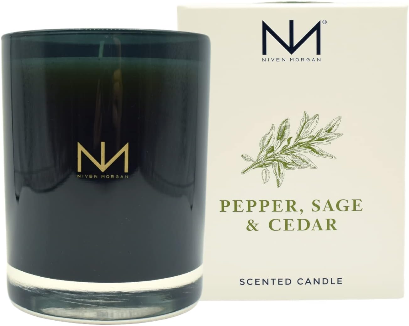 Niven Morgan Pepper, Sage and Cedar Scented Candle 11 oz