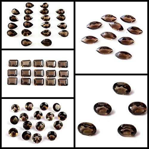 Quartz fumé authentique 10x8 mm idéal pour remplacer une pierre perdue - 4