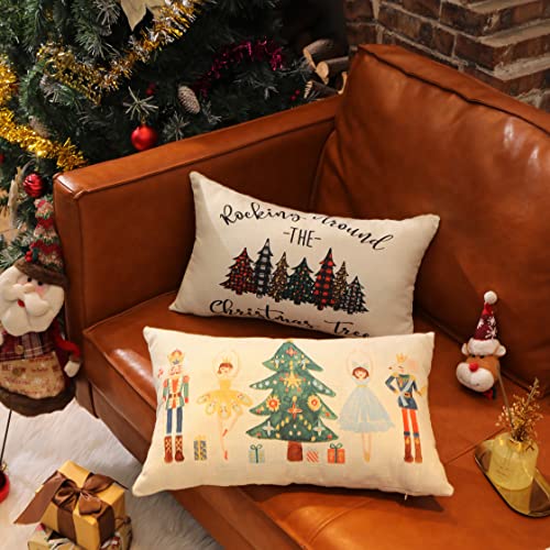 Nutcracker Christmas Throw Pillow Cover – Festive Sofa Decor - Image 3