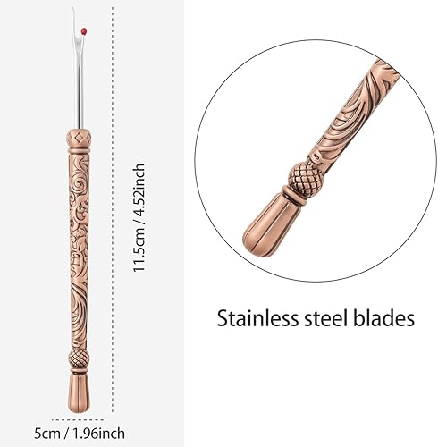 Miniatura 4 de Herramienta de extracción de hilo de costura, herramienta de extracción de puntadas ergonómicas europeas vintage para costura, manualidades,