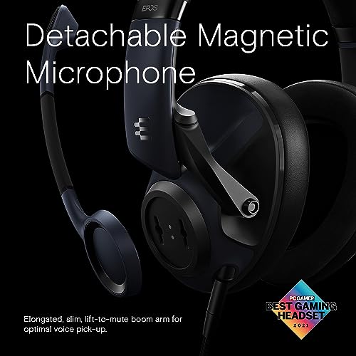 Image of EPOS H6Pro Closed Acoustic Gaming Headset with Mic Lightweight OverEar Design Lift to Mute Compatible with Xbox, PS4, PS5 & PC Black, One-Size (Pack of 6)