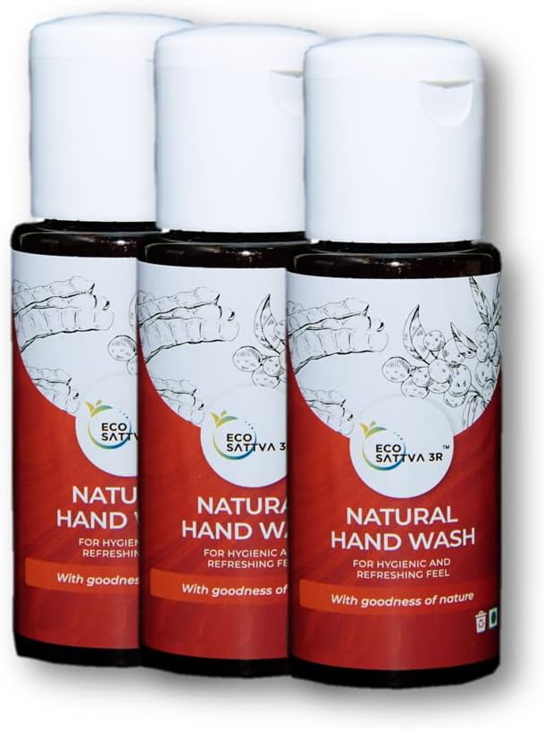 Natural Hand Wash | Chemical Free | Herbal Soap Nut Extract |Citrus Fragnance | Organic |Safe on Hands | Ecofriendly |50 ML | Pack of 3