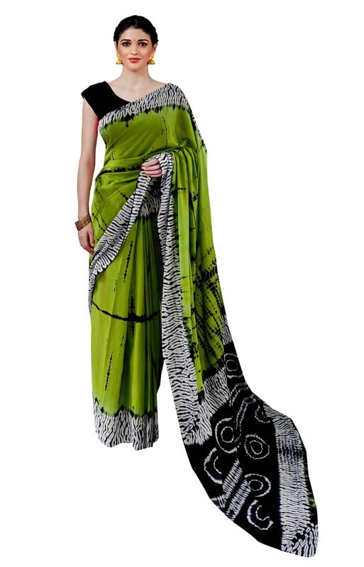 Image of SURAJ INTERNATIONAL Printed Cotton Saree For Women With Blouse Piece | Ideal For Everyday And Office Wear