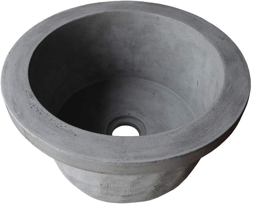 Native Trails NSB1407-A Malibu Native Stone Dual-Mount Bar/Prep Sink, Ash