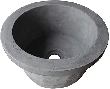 Native Trails NSB1407-A Malibu Native Stone Dual-Mount Bar/Prep Sink, Ash