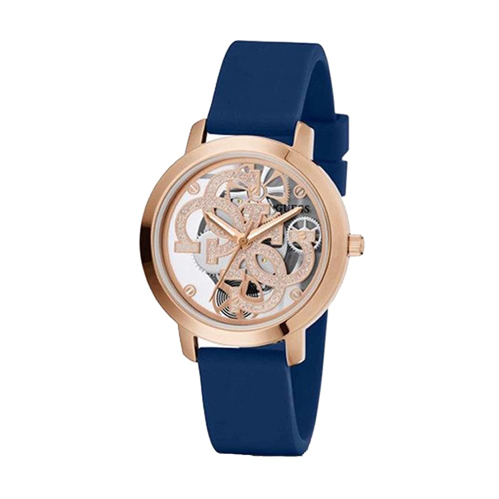 GUESS Silicone Analog Rose Gold Dial Womens Watch-Gw0452L1,Blue Band (B09T97XZLS) Amazon Price History, Amazon Price Tracker