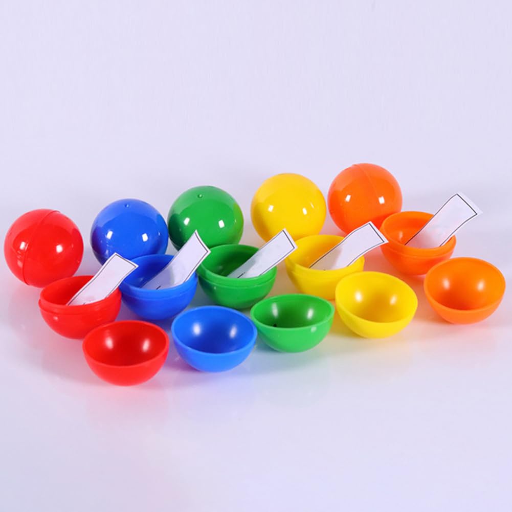 50 Palline Cave Per Lotteria Diametro 3 Cm – Colori Assortiti, Divisibili, Per Feste E Giochi - 5