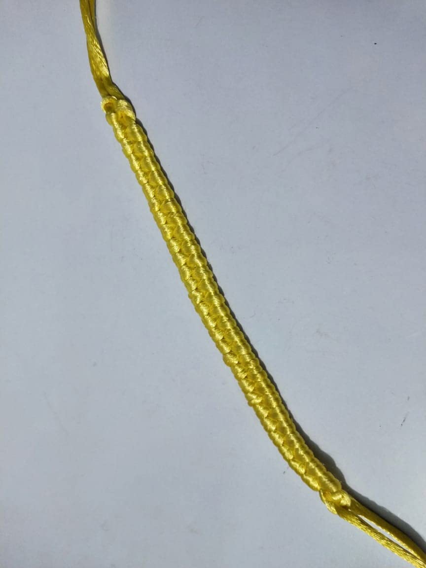 SAI Baba RAKSHA Sutra/Yellow Thread Bracelet for Unisex/Polyster Blend/RAKSHA KAVACH by GOYAM MERCHANDO