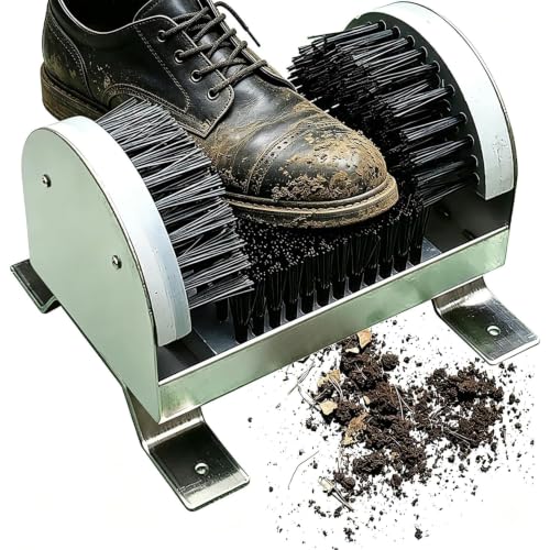 Limpiador de botas y zapatos de acero inoxidable resistente para exterior 2