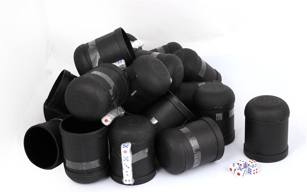 Dice Cup Shaker KTV Party Bar Guessing Casual Tool 20pcs w 100 Dices (id: f4d 73d d30 983 8fc