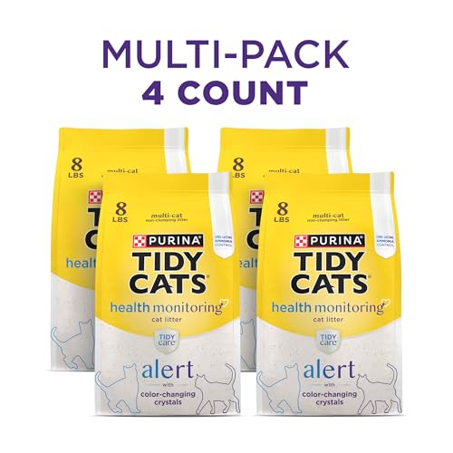 Purina Tidy Cats Tidy Care Alert Cat Health Monitoring Non Clumping Cat Litter with Silica Crystals - 8 lb. Bag