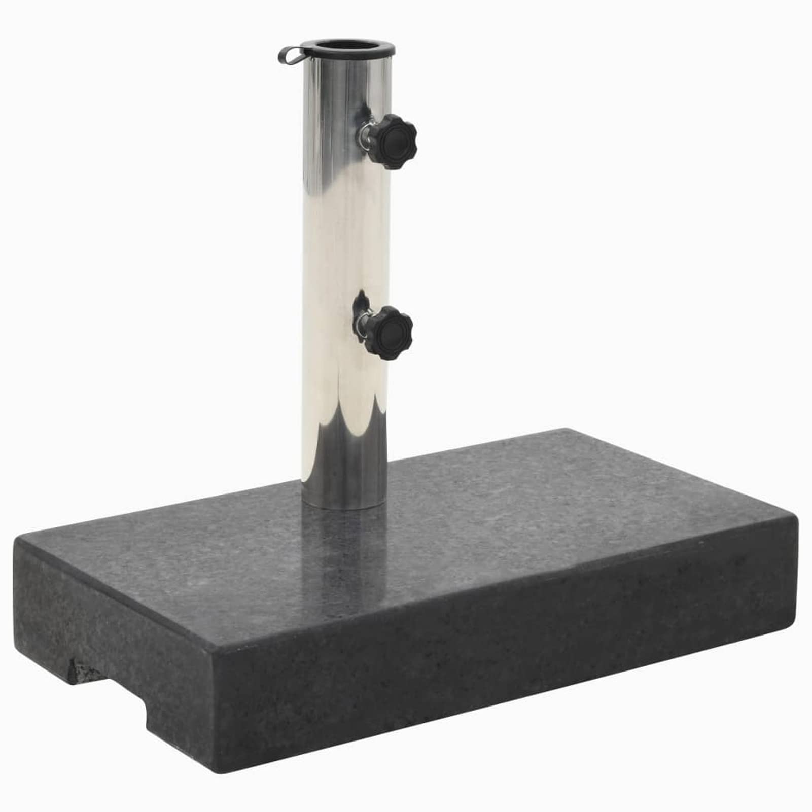Socle de Parasol rectangulaire 25 kg Noir,Pied De Parasol,Pied De Parasol Lourd,Pied De Parasol sur roulettes