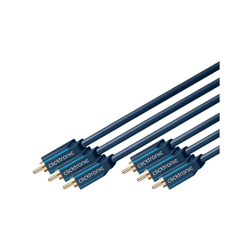 Clicktronic Casual - Cable componente YUV (RCA de 3 clavijas, 7,5 m)