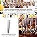Mrbrew Beer Tap Handle, Upgraded Beer Faucet Handle 304 Stainless Steel Beer Keg Tap Handle Commercial Standard 3/8”Threading Kegerator Tap Handle for Kegerator Tower Stout Nitro Coffee Tap Draft Beer
